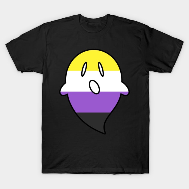 Non-Binary Pride Ghost T-Shirt by brendalee